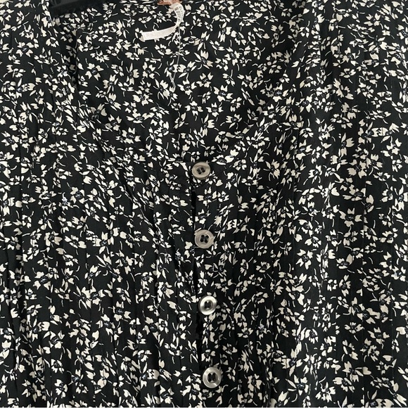 Free People Black Combo Floral One Fine Day Mini Dress 2072 - Picture 4 of 8